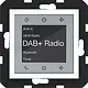 Hager Berker WAN6111WM radio touch DAB+ met Bluetooth A1/A8/C1/C8 lichtwit mat