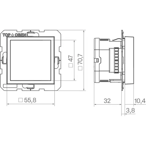 Hager Berker WAN6111BM radio touch DAB+ met Bluetooth A1/A8/C1/C8 nachtzwart mat