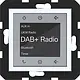 Hager Berker WAN6111WG radio touch DAB+ met Bluetooth A1/A8/C1/C8 lichtwit glans