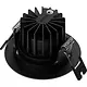 Opple 540001480700 LED-inbouwspot Sophia 85mm 10W 900lm 2700/3000/4000K UGR16 IP44 dimbaar CRI90 zwart