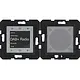 Hager Berker WAN6110BG radio touch DAB+ met Bluetooth en luidspreker A1/A8/C1/C8 nachtzwart glans