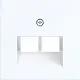 Hager Berker WAF1108WG centraalplaat RJ45 wandcontactdoos 2-voudig A1/A8/C1/C8 lichtwit glans