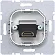 Hager Berker WAF4379WG HDMI-contactdoos met rechte HDMI-aansluiting A1/A8/C1/C8 lichtwit glans