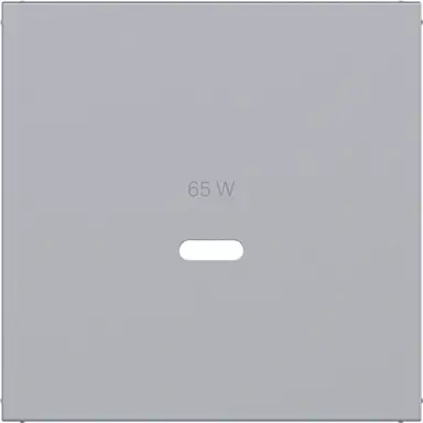 Hager Berker WAF1511TA centraalplaat voor USB-lader type C A1/A8/C1/C8 titaan