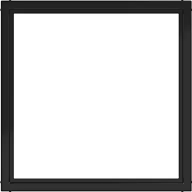 Hager Berker WAF7073BG tussenring 50x50mm A1/A8/C1/C8 nachtzwart glans