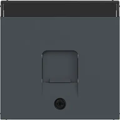 Hager Berker WAF1160AT centraalplaat voor draagring modulair jack 1-voudig A1/A8/C1/C8 antraciet mat