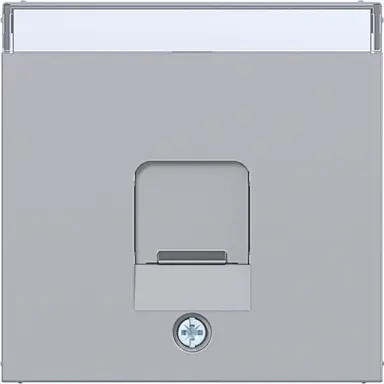 Hager Berker WAF1160TA centraalplaat voor draagring modulair jack 1-voudig A1/A8/C1/C8 titaan