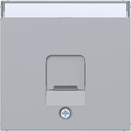 Hager Berker WAF1160TA centraalplaat voor draagring modulair jack 1-voudig A1/A8/C1/C8 titaan