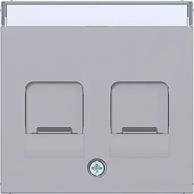 Hager Berker WAF1161TA centraalplaat voor draagring modulair jack 2-voudig A1/A8/C1/C8 titaan