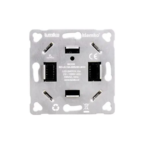 Klemko BE-LS-10A-INRUSH-MOD Lumiko 891320 schakelaar 2 draads led 10a