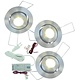 Klemko VENICE-XPG-KIT1 Lumiko 876850 LED-spotset 3x 3000K dimbaar inbouw 45mm 50mm mediumstralend niet verstelbaar