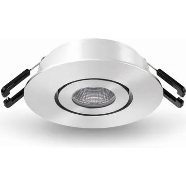 Klemko LCB-SPOT62RB-WW Lumiko 863720 LED-inbouwspot Siena COB inbouw richtbaar 3,1W 350mA 3000K IP44 CRI90 dimbaar RVS-look