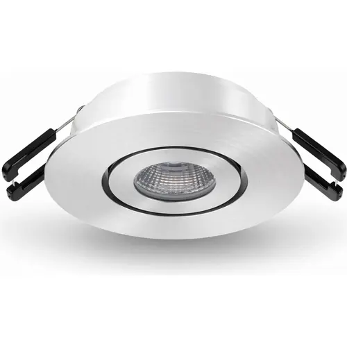 Klemko LCB-SPOT62RB-WW Lumiko 863720 LED-inbouwspot Siena COB inbouw richtbaar 3,1W 350mA 3000K IP44 CRI90 dimbaar RVS-look