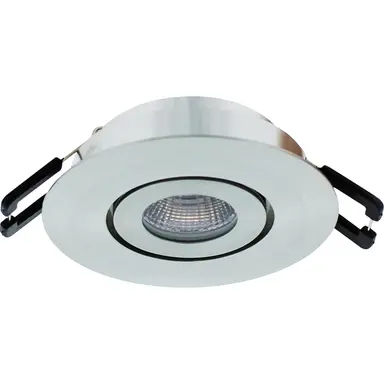 Klemko LCB-SPOT-62R-EWW Lumiko 863721 LED-inbouwspot Siena COB inbouw richtbaar 3,1W 350mA 2700K IP44 CRI90 dimbaar RVS-look