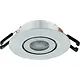 Klemko LCB-SPOT-62R-EWW Lumiko 863721 LED-inbouwspot Siena COB inbouw richtbaar 3,1W 350mA 2700K IP44 CRI90 dimbaar RVS-look