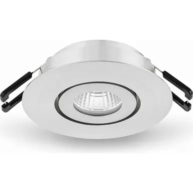 Klemko LCB-SPOT-62RB-NW Lumiko 863722 LED-inbouwspot Siena COB inbouw richtbaar 3,1W 350mA 4000K IP44 CRI90 dimbaar RVS-look