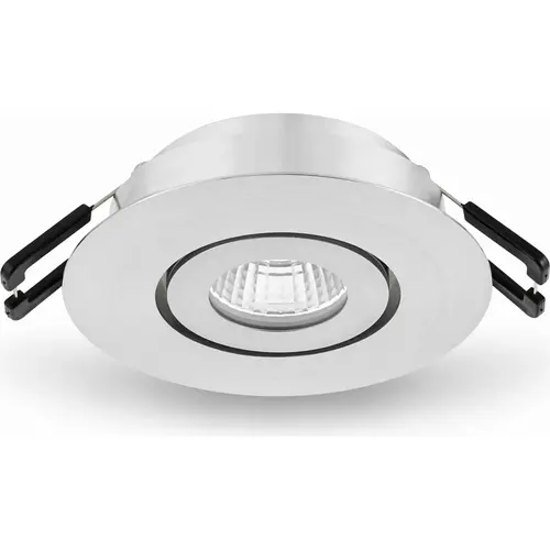 Klemko LCB-SPOT-62RB-NW Lumiko 863722 LED-inbouwspot Siena COB inbouw richtbaar 3,1W 350mA 4000K IP44 CRI90 dimbaar RVS-look