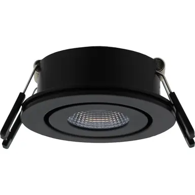 Klemko LCB-SPOT-Z-WW Lumiko 863742 LED-inbouwspot Venice COB 50mm 3,1W 350mA 3000K IP44 dimbaar CRI90 zwart