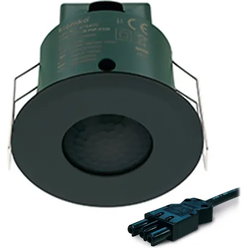 Klemko IB-PIR-ECO-ZW-WIE Lumiko 870933 aanwezigheidsmelder PIR 7m 2000W IP20 Wieland