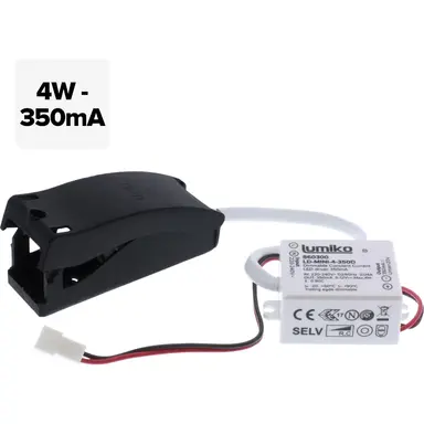 Klemko LD-MINI-4-350D Lumiko 860300 LED-driver constante stroom 350mA 4W 1-kanaals dimbaar IP20