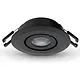 Klemko LCB-SPOT-62R-WW-ZW Lumiko 863716 LED-inbouwspot richtbaar Siena COB 3,1W 350mA 3000K IP44 zwart