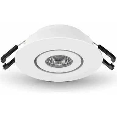 Klemko LCB-SPOTW62R-WW Lumiko 863712 LED-inbouwspot richtbaar Siena COB 3,1W 350mA 3000K IP44 wit