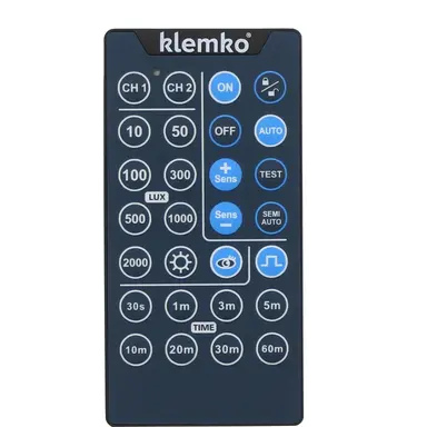 Klemko RC-IR-HB-UNI Lumiko 870466 IR afstandsbediening bewegingsmelder zwart