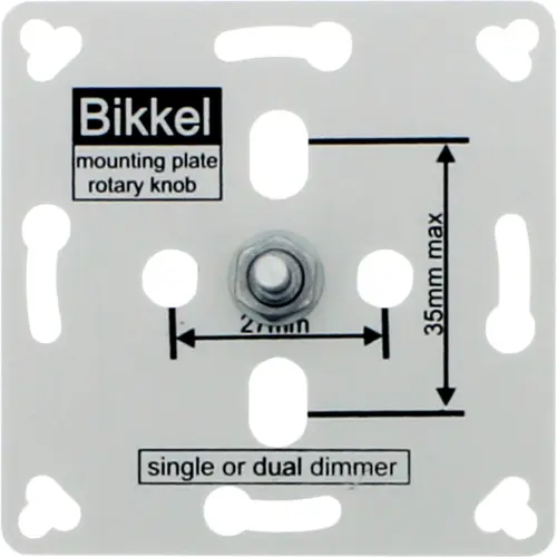 Klemko D-ENC-BG3+MP Lumiko 890310 inbouw dimmer encoder montageplaat zilver