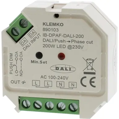 Klemko IB-DPAF-DALI-200 Lumiko 890103 inbouw LED-dimmer DALI RC 200W drukker