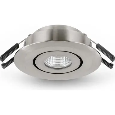 Klemko LCB-SPOT-62RB-EWW-RVS Lumiko 863702 LED-inbouwspot richtbaar Siena COB 3,1W 350mA 2700K IP55 dimbaar RVS