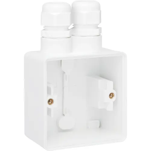 Niko 701-84152 Hydro opbouwbak 1-voudig einddoos met 2x M20-ingang wit
