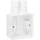 Niko 701-84152 Hydro opbouwbak 1-voudig einddoos met 2x M20-ingang wit