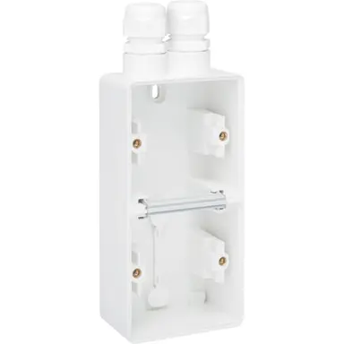 Niko 701-84252 Hydro opbouwbak 2-voudig verticaal met 2x M20-ingang wit