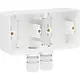 Niko 701-84852 Hydro opbouwbak 2-voudig horizontaal met 2x M20-ingang wit
