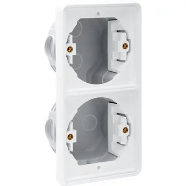 Niko 701-74000 Hydro tweevoudig inbouwkader verticaal wit