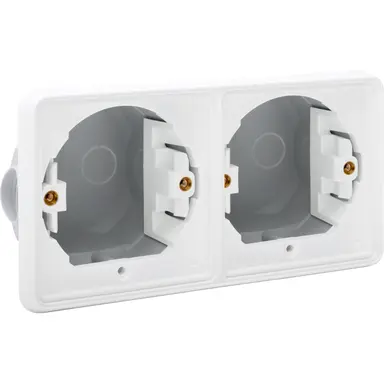 Niko 701-75000 Hydro tweevoudig inbouwkader horizontaal wit