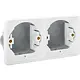 Niko 701-75000 Hydro tweevoudig inbouwkader horizontaal wit