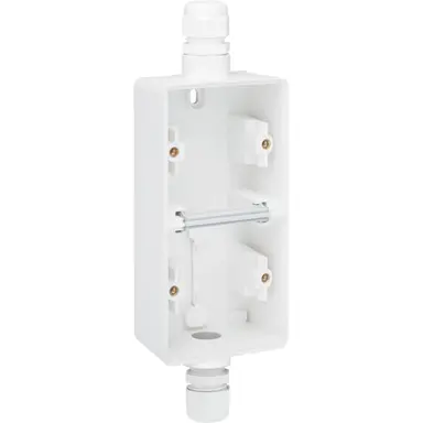 Niko 701-84261 Hydro opbouwbak 2V trekdoos dubbel verticaal met boven en onder 1x M20-ingang wit