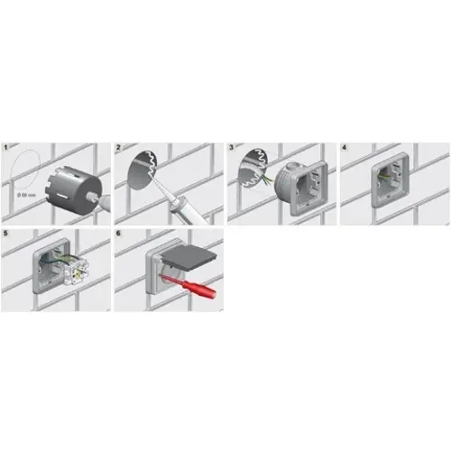 Niko 701-73000 Hydro enkelvoudig inbouwkader wit