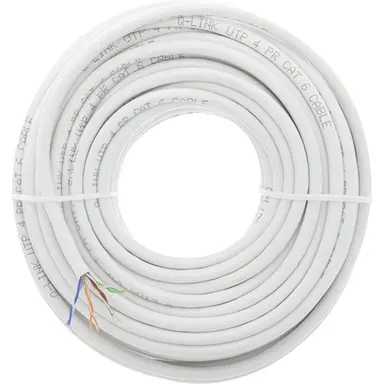 Q-Link 00.132.75 UTP-kabel CAT6 AWG26 wit 20m OP=OP