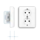JUNG CD 5020 N WW wandcontactdoos 2-voudig randaarde voor enkele inbouwdoos CD500 alpine wit