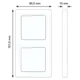 JUNG AS 582 WW afdekraam 2-voudig AS500 alpine wit