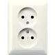JUNG AS 5010 U wandcontactdoos vlak zonder randaarde AS500 creme
