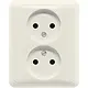 JUNG 5010 U wandcontactdoos vlak zonder randaarde CD500 creme