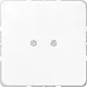 JUNG CD 561 B WW centraalplaat blinddeksel geschroefd incl. draagframe CD500 alpine wit