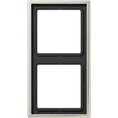 JUNG ES 2982 afdekraam 2-voudig LS990 edelstaal
