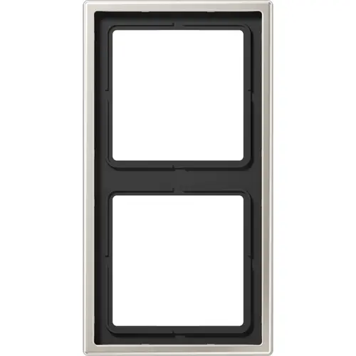 JUNG ES 2982 afdekraam 2-voudig LS990 edelstaal