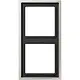 JUNG ES 2982 afdekraam 2-voudig LS990 edelstaal