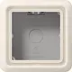 JUNG CD 581 A W opbouwbak 1-voudig CD500 creme