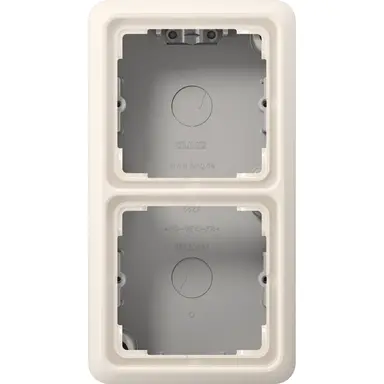 JUNG CD 582 A W opbouwbak 2-voudig CD500 creme